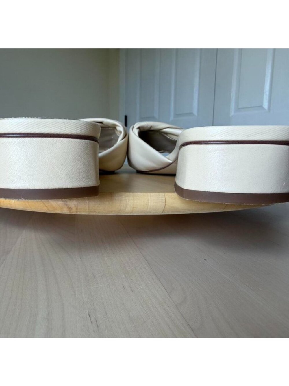 Sam Edelman Womens Dawson Sandal Size 11M Cream Leather Slide Mule - Picture 5 of 8